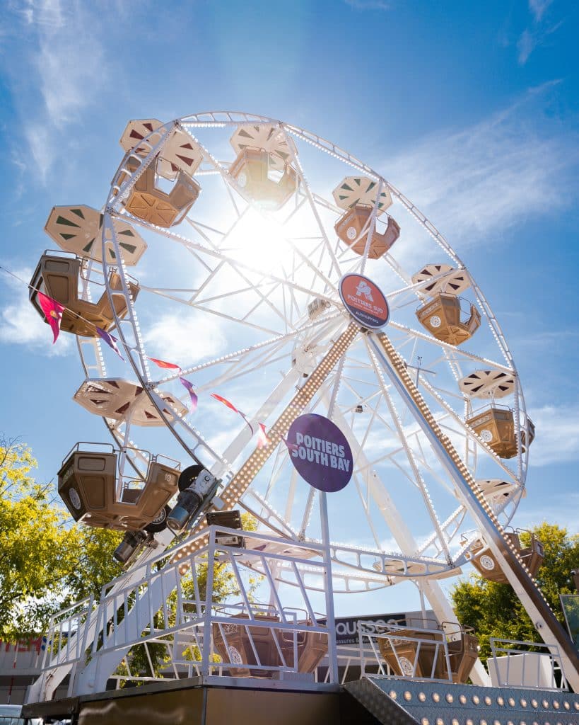Animation été Poitiers South Bay – grande roue Aushopping Poitiers Sud – Agence Maven