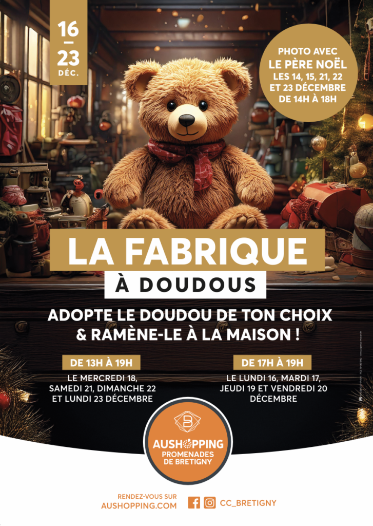 Charte graphique Aushopping Promenades de Brétigny - Fabrique à doudous - Agence Maven