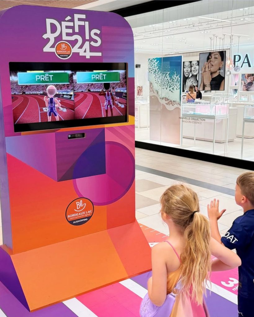 Défis 2024 animation été Aushopping Bordeaux Lac – gaming - opération retail – Agence Maven