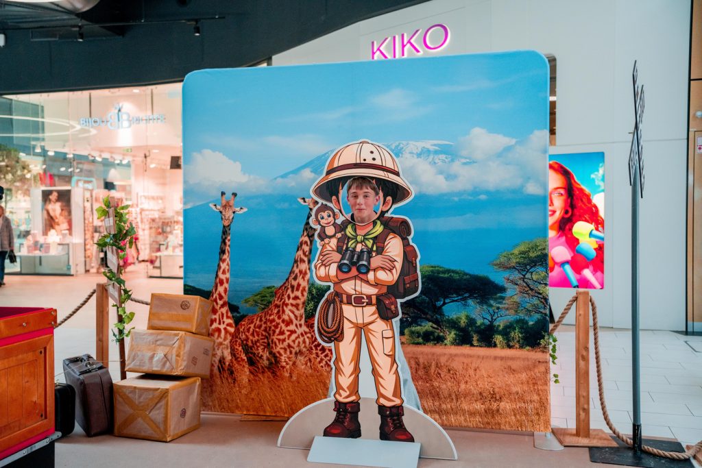 Safari Express animation immersive centre commercial – photocall - opération d'envergure Maven