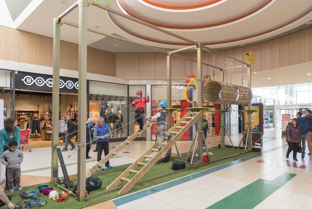 Animation été centre commercial – activation saisonnière outdoor – aventure jungle - Agence Maven