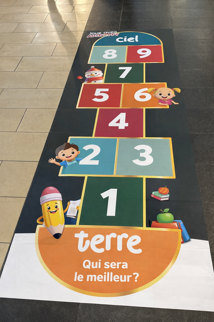Animation rentrée scolaire centre commercial – activation saisonnière - Jeux – Agence Maven