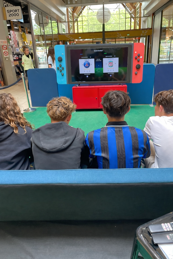 Animation sport centre commercial – activation événementielle – tournoi egaming - Agence Maven